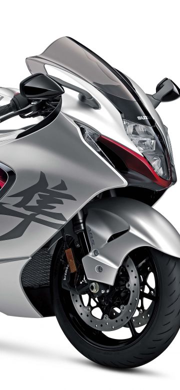 Suzuki Hayabusa, Studio, 2022, White background, 5K