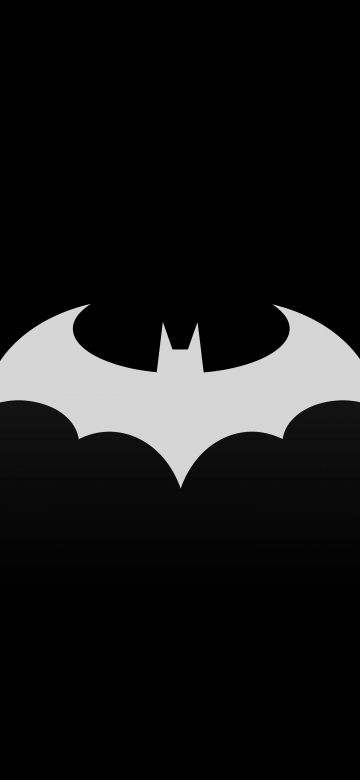 Batman sign, Black background, DC Superheroes, AMOLED, 5K, 8K, 10K, Simple, Batman logo, Bat symbol