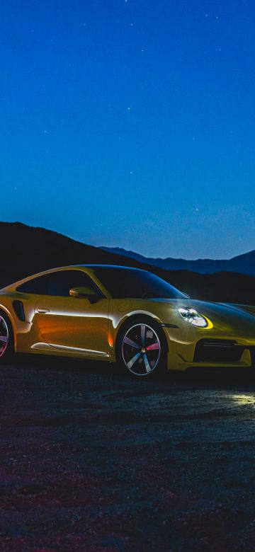 Porsche 911 Turbo, Night, 5K, 8K, 2021