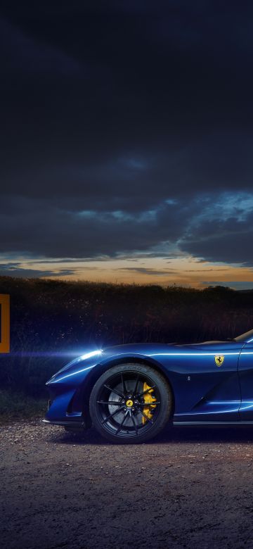 Ferrari 812 GTS, Night, 5K