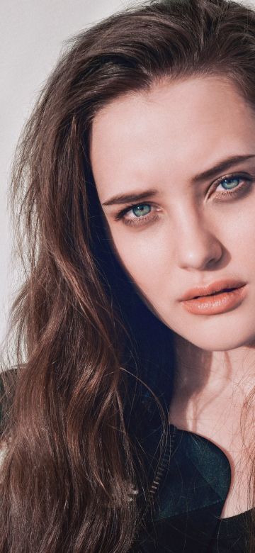 Katherine Langford, 8K, Australian actress, White background, 5K