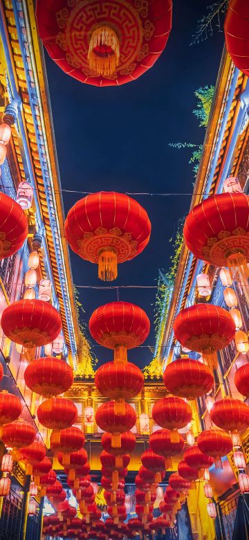 Lantern Festival, Chinese New Year, China, Lanterns, Night, 5K