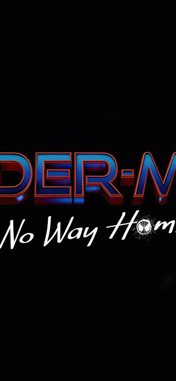 Spider-Man: No Way Home, Logo, 2021 Movies, Marvel Comics, AMOLED, 5K