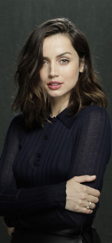 Ana de Armas, Cuban actress, Portrait, Beautiful actress, Dark background, 5K