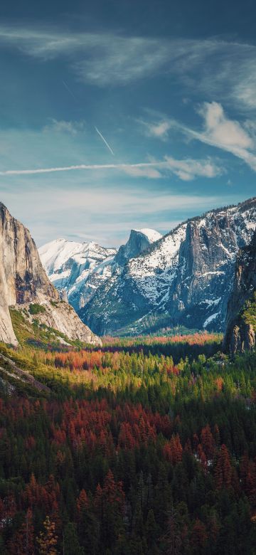 Yosemite Valley, Glacier mountains, Mountain range, Landscape, Scenery, 5K, 8K