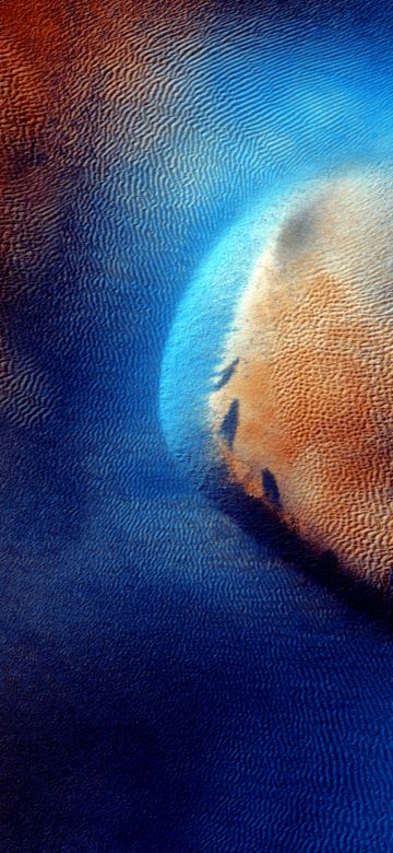 Mars, Surface, Aerial view, 5K