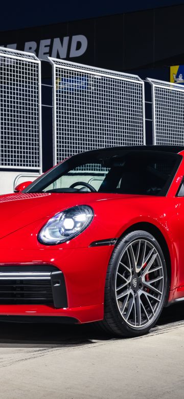 Porsche 911 Turbo, Red cars, 2021