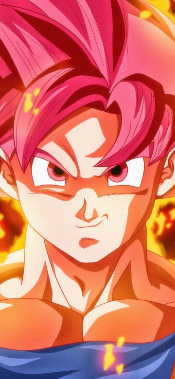 Super Saiyan God, Goku, Dragon Ball Super, 5K