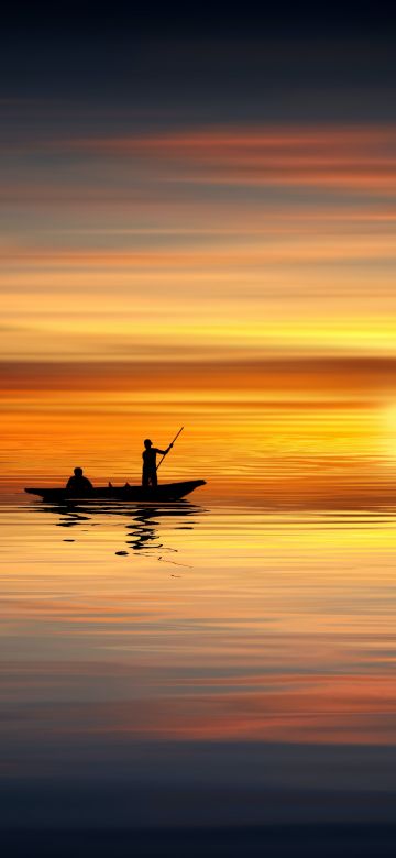 Seascape, Dawn, Dusk, Evening, Boating, Reflections, 5K