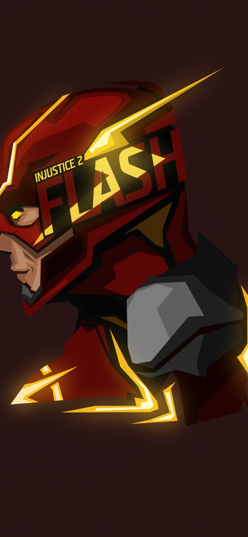 The Flash, DC Superheroes, Minimal art, Low poly, DC Comics, 5K, 8K