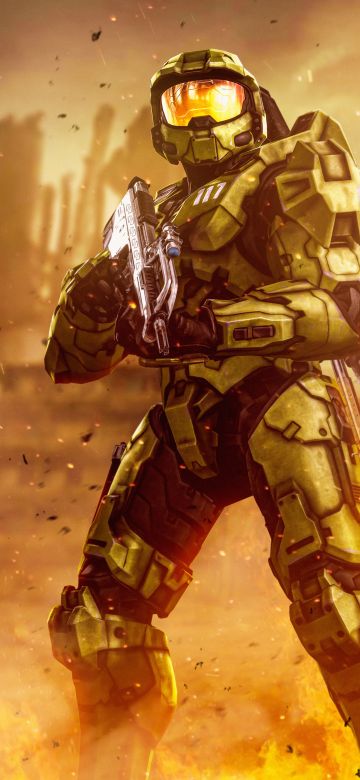 Master Chief, Doom Slayer, Halo, Spartan, Doom Eternal, 5K