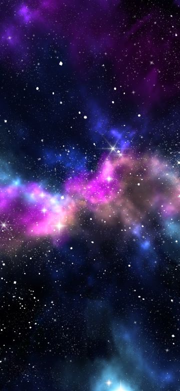 Galaxy, Colorful, Milky Way, Stars, Deep space, Astronomy, Nebula