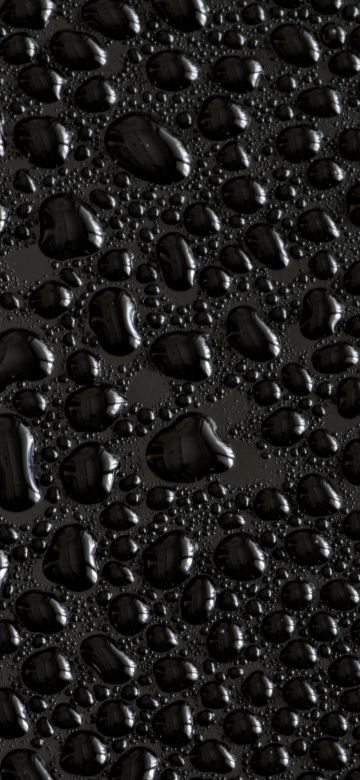 Water droplets, Black background, Texture, Rain drops, Pattern, Backgrounds