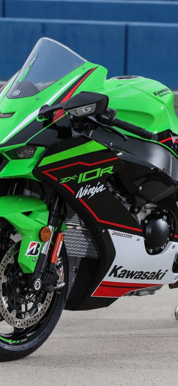 Kawasaki Ninja ZX-10R, 5K, Sports bikes, 2021, White background