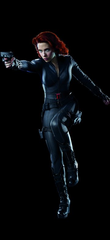 Black Widow, 8K, Scarlett Johansson, Black background, 5K