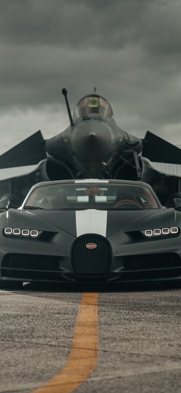 Bugatti Chiron Sport Les Légendes du Ciel, Dassault Rafale, Hyper Sports Cars, 2021, 5K, 8K