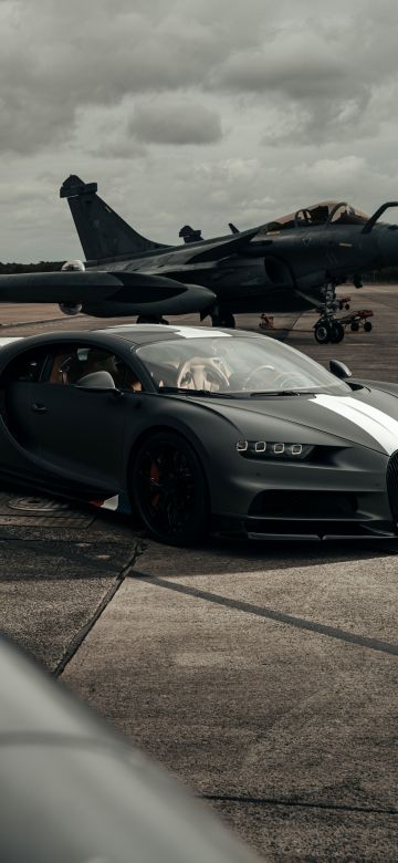 Bugatti Chiron Sport Les Légendes du Ciel, Dassault Rafale, Hyper Sports Cars, 2021, 5K, 8K