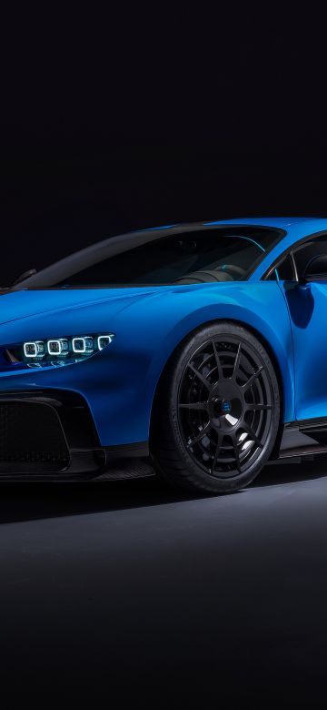 Bugatti Chiron Pur Sport, Sports cars, Hypercars, Black background, 5K