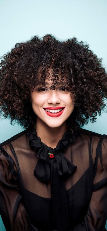 Nathalie Emmanuel, Beautiful actress, British actress, Portrait, 5K