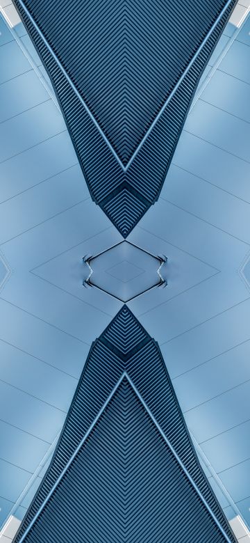 X Illustration, Ceiling, Mirrored, Modern architecture, Indoor, Symmetrical, Pattern, 5K, 8K