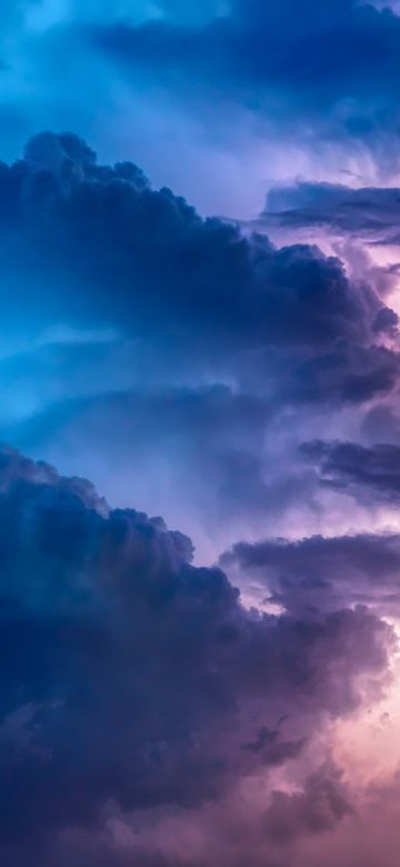 Thunderstorm, Lightning, Flashing, Stormy Clouds, Bad Weather, Cloudscape, 5K