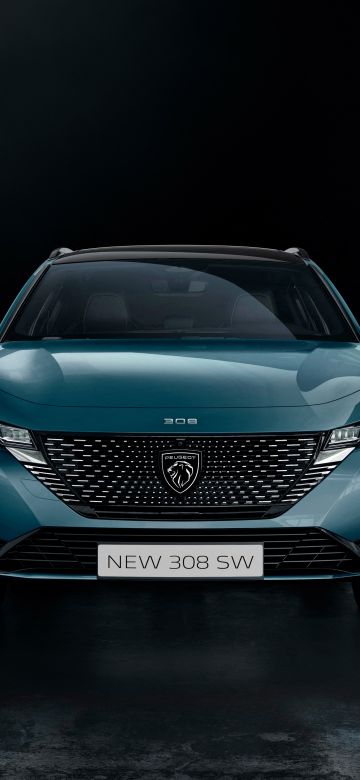 Peugeot 308 SW HYBRID, Plug-in Hybrid SUV, 2021, 5K, Dark background