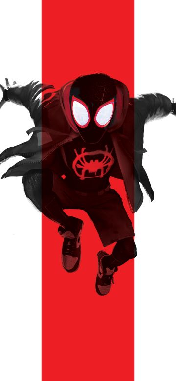 Miles Morales, Spider-Man, Artwork, Digital Art, Marvel Superheroes, White background, Spiderman