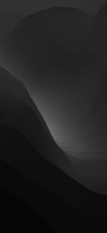 macOS Monterey, Dark Mode, Stock, Monochrome background, Layers, 5K, Black and White