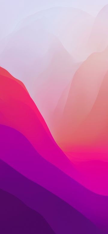 macOS Monterey, Light, Stock, Pink, Layers, 5K, 8K