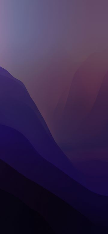 macOS Monterey, 5K, Stock, Purple, Dark Mode, Layers