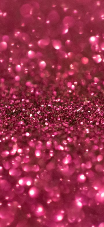 Pink Glitter, Shimmering, Pink background, Shiny, Sparkles, Selective Focus, Macro, Blurred, 5K