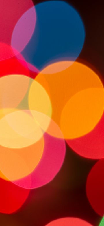 Lights Bokeh, Blur background, Colorful, Multicolor, Circles, 5K