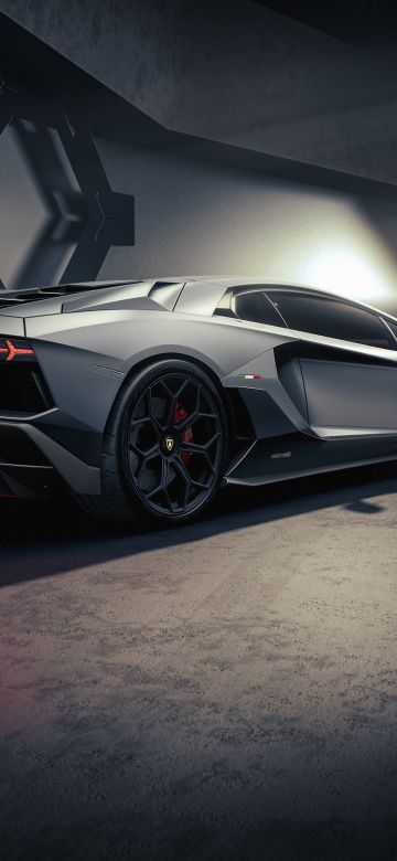 Lamborghini Aventador LP 780-4 Ultimae, Dark, Supercars, 2021, 5K