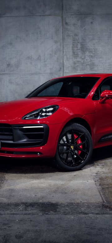 Porsche Macan GTS, 2021, Red cars