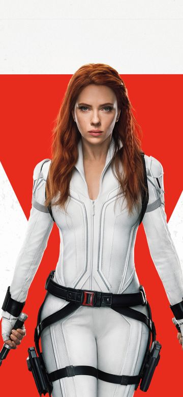 Scarlett Johansson, Black Widow, White background, Marvel Superheroes, 2021, 5K, 8K