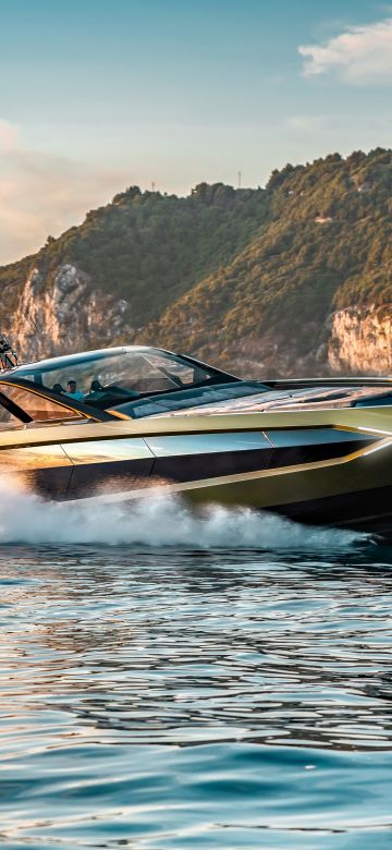 Tecnomar for Lamborghini 63, Superyacht, Motor yacht, Luxury yacht, 2021, 5K