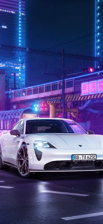 TechArt Porsche Taycan Aerokit, Neon, 2021