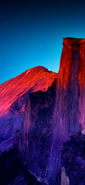 Glacier Point, Yosemite Valley, National Park, Colorful, Vibrant, Viewpoint, Mountain Peak, Manipulation, Retina, Landscape, Famous Place, 5K