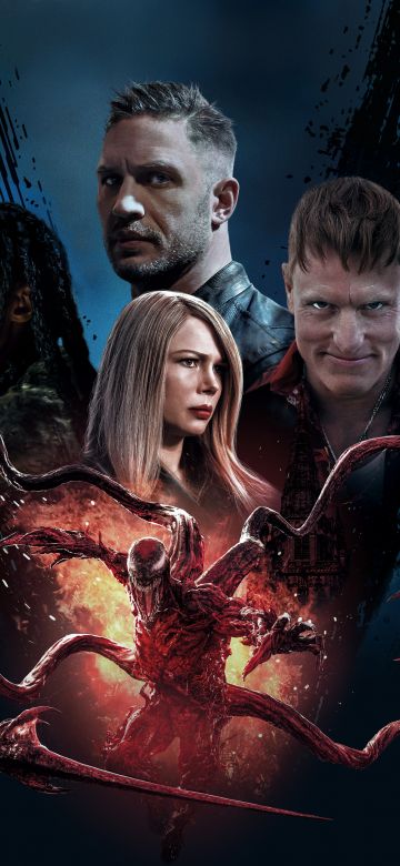 Venom: Let There Be Carnage, 5K, Venom 2, 2021 Movies, Woody Harrelson, Tom Hardy, Naomie Harris, Michelle Williams