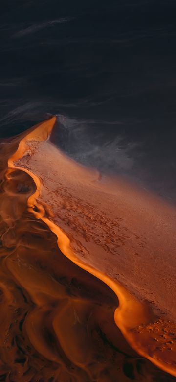 Desert, Mi Pad 5 Pro, Sand Dunes, Aerial view, Drone photo, Satellite image, Sunset, Evening, Stock