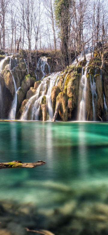 Plitvice Lakes, Croatia, Waterfall, Landscape, Long exposure, 5K