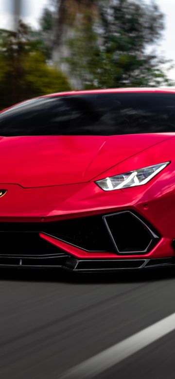 Lamborghini Huracan, Red cars, 5K