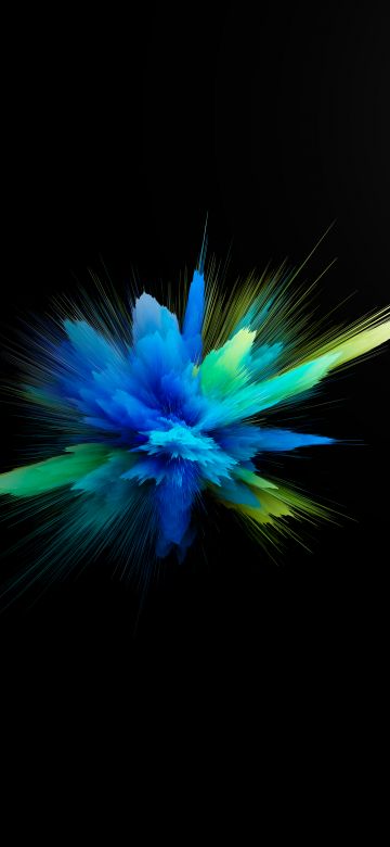 Color burst, AMOLED, Colorful, Explosion, CGI, Cosmic, Black background