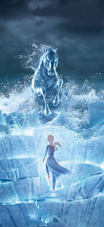 Elsa, Frozen 2, The Nokk, Water Spirit, Animation