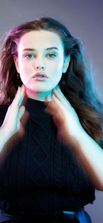 Katherine Langford, Neon, Australian actress, Hannah Baker, Portrait, Beautiful actress