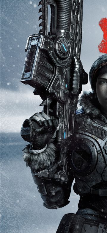 Gears 5, Kait Diaz, Marcus Fenix, Xbox One, Xbox Series X, PC Games, 5K