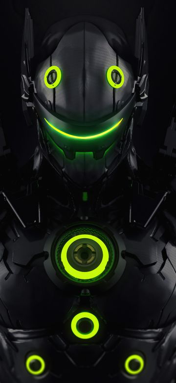 Genji, 5K, Overwatch, Dark background