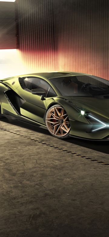 Lamborghini Sian, Hybrid sports car, 5K, 8K