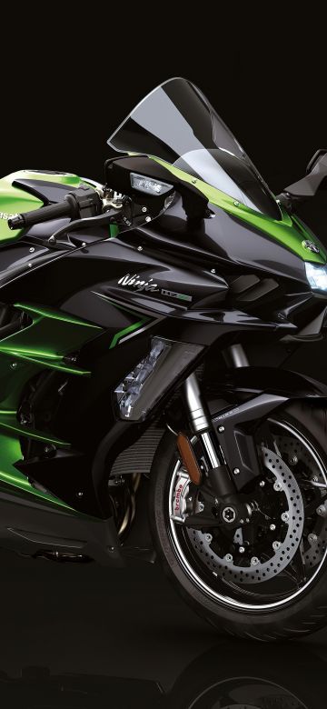 Kawasaki Ninja H2 SX, 5K, Sports bikes, 2022, Dark background