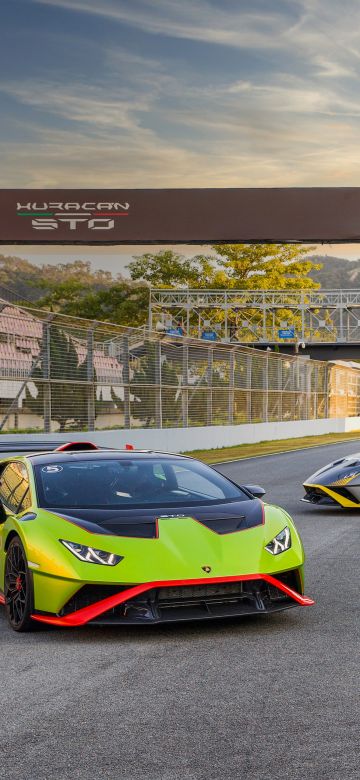 Lamborghini Huracán STO, 2021, Race track